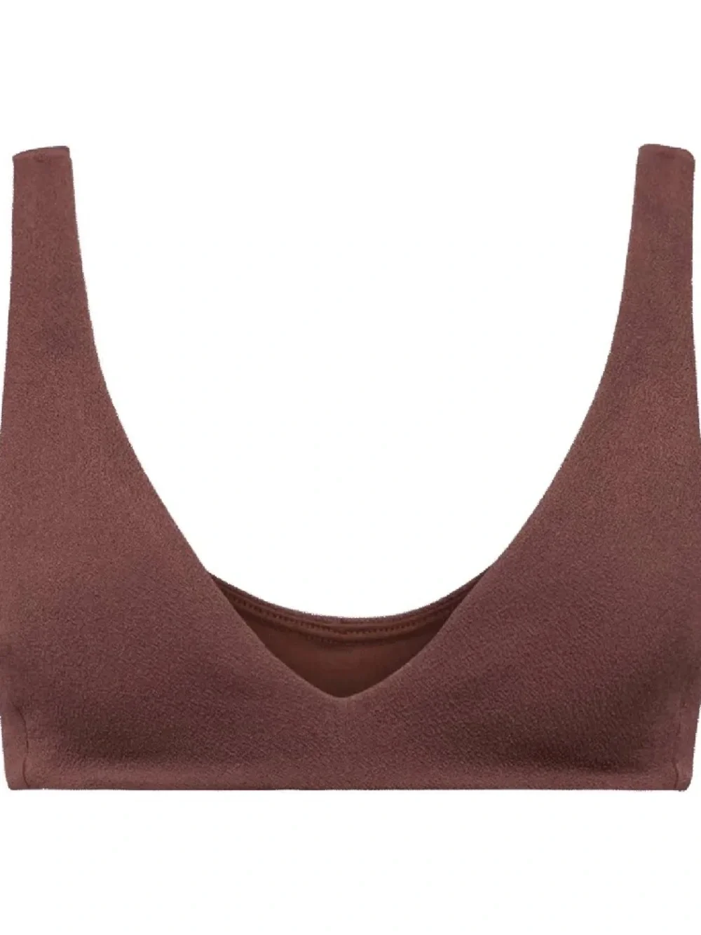 nuuds Brown V-Neck Bikini Set